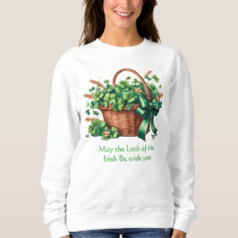Vintage Irländska Klöver i Basket T Shirt
