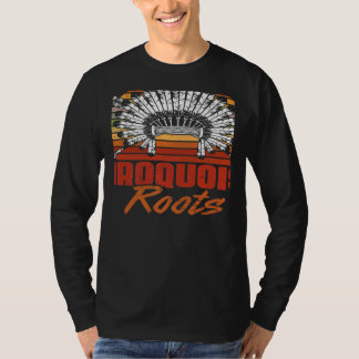 Vintage Iroquois Roots Native Pride American India T Shirt