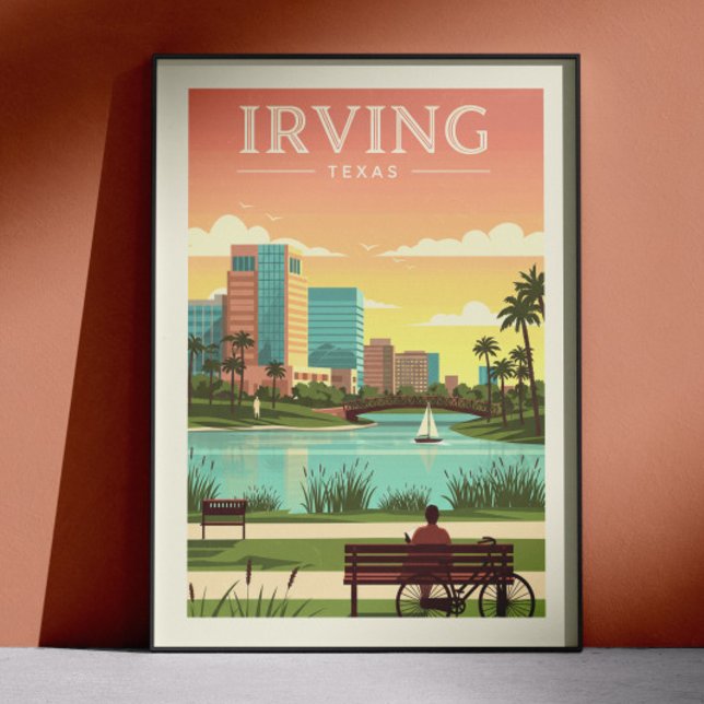 Vintage Irving Texas Poster (Skapare uppladdad)