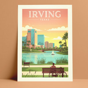 Vintage Irving Texas Vykort