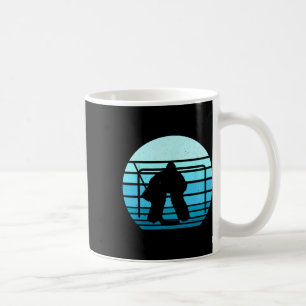 Vintage ishockeyspelare Blå hockeylag Retro H Kaffemugg