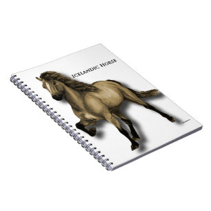 Vintage isländska anteckningsbok med spiral