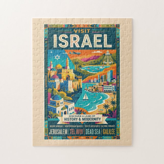 Vintage Israel-resemalj  Pussel (Vertikal)