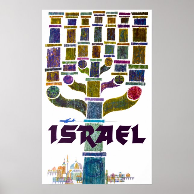 Vintage Israel Travel Poster (Framsidan)