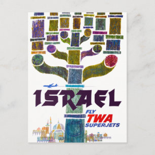 Vintage Israel Travel Vykort
