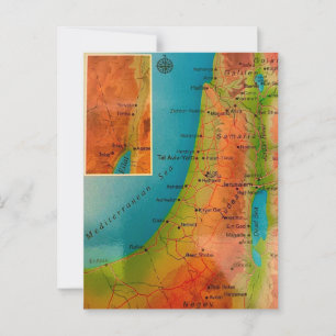 Vintage Israel-vykort Vykort