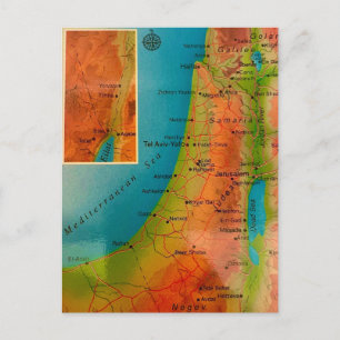 Vintage Israel-vykort Vykort