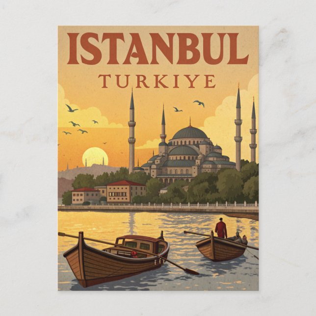 Vintage Istanbul Resa Vykort (Framsida)