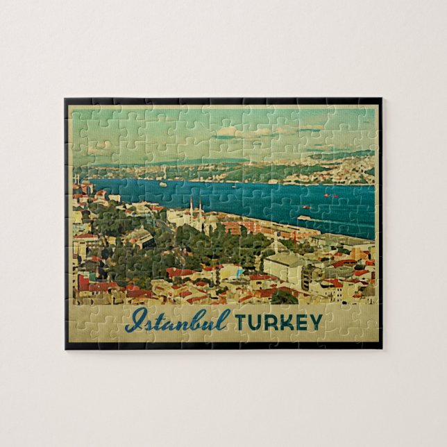 Vintage Istanbul Turkiet Pussel (Horisontell)