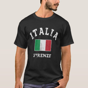 Vintage Italia Firenze Italienska Souvenir Florenc T Shirt