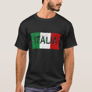 Vintage Italia Italia Flagga Shirt Italien Italian T