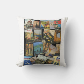 Vintage Italian Travel Posters Kudde