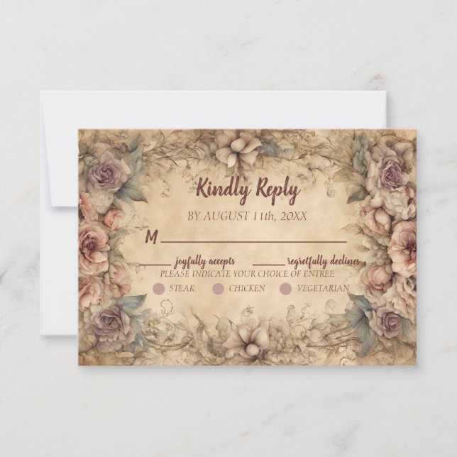 Vintage Italian Wedding OSA Kort (Framsida)