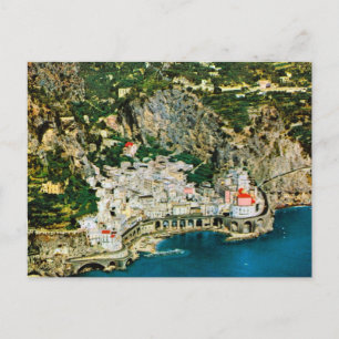 Vintage Italien, Amalfi Kusten Vykort