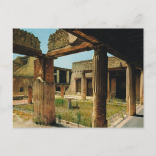 Vintage Italien, antikviteter, Herculaneum Vykort