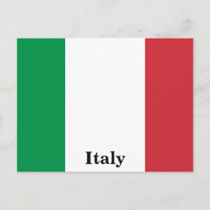 Vintage Italien Flagga Reseturism Vykort