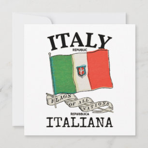 Vintage Italien Landsflagga