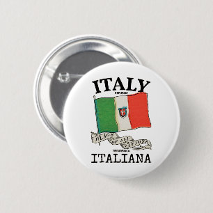 Vintage Italien Landsflagga Knapp