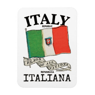 Vintage Italien Landsflagga Magnet