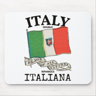 Vintage Italien Landsflagga Musmatta