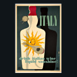 Vintage Italien Likör Alcohol Vin Art Deco Poster<br><div class="desc">En återgivning av en reklam poster för en italiensk alkoholvarumärke som Retro Art Deco poster. Digitalt renoverat för att få ut det ursprungliga färg,  ännu bättre och åtgärda så många brister som möjligt.</div>