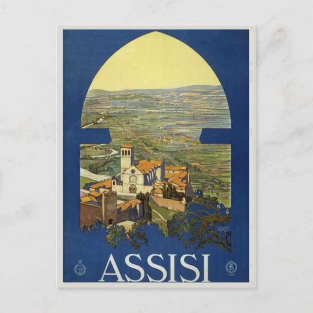 Vintage Italien Resa Poster Postkort Vykort (Framsida)