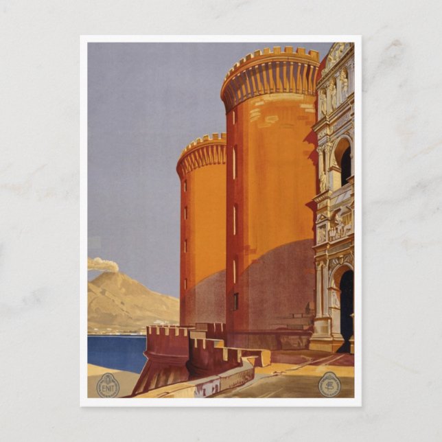 Vintage Italien Resepostkort Vykort (Framsida)