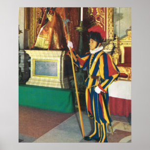 Vintage Italien, Swiss Guard, Vatican Poster