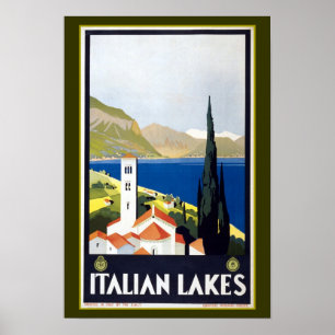 Vintage Italien Travel Advertisement Poster
