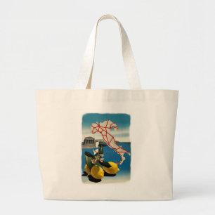 Vintage Italien Travel Jumbo Tygkasse
