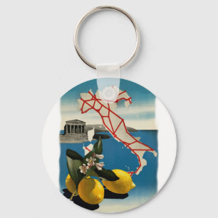 Vintage Italien Travel Nyckelring