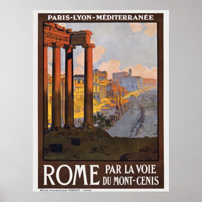 Vintage Italien Travel Poster (Framsidan)