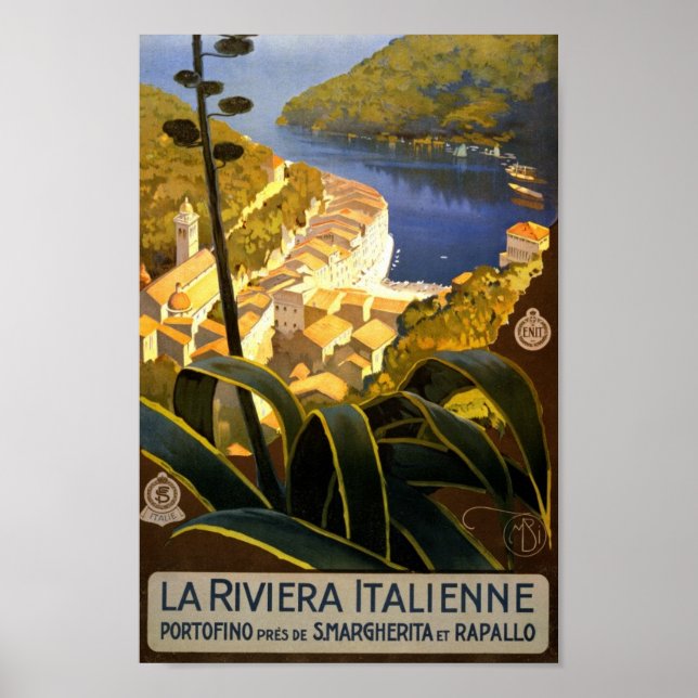 Vintage Italien Travel Poster (Framsidan)
