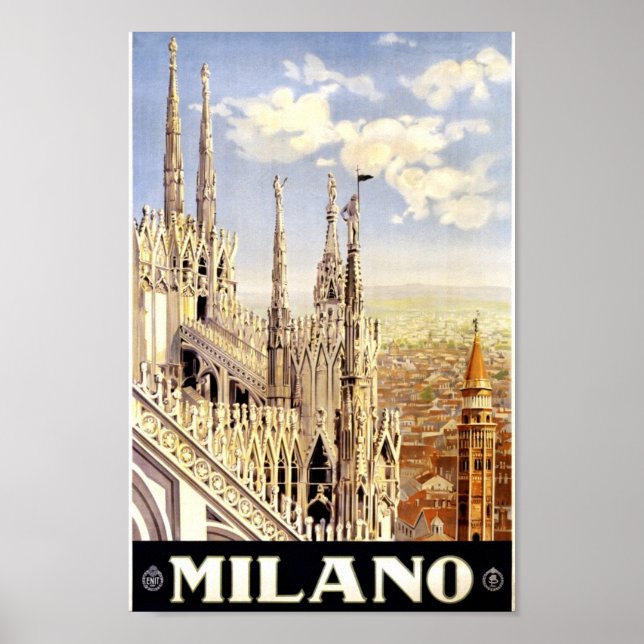 Vintage Italien Travel Poster (Framsidan)