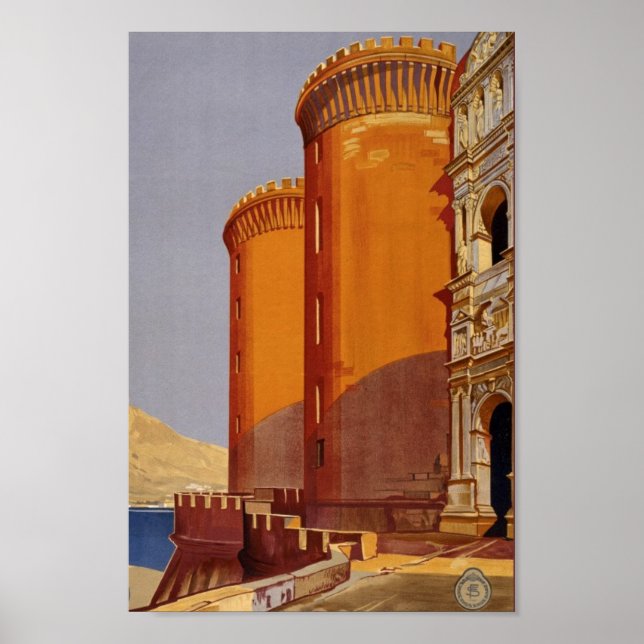 Vintage Italien Travel Poster (Framsidan)