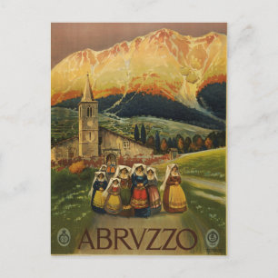 Vintage Italien Travel Poster Vykort
