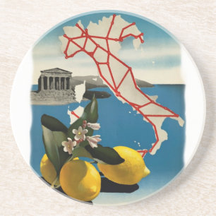 Vintage Italien Travel Underlägg