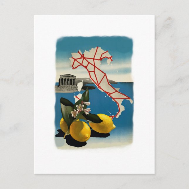 Vintage Italien Travel Vykort (Framsida)