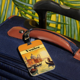 Vintage Italien Venedig Grand Canal Semesterpresen Bagagebricka