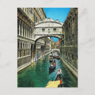 Vintage Italien, Venedig, Sighbrobro Vykort