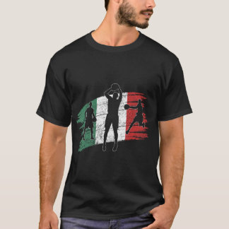 Vintage Italienska Flagga Basketball T Shirt