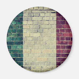 Vintage italienska flagga magnet