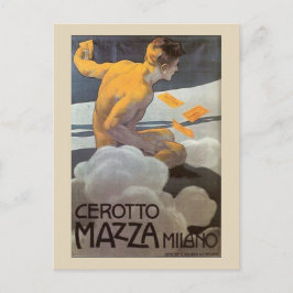 Vintage Italienska mannen Vykort
