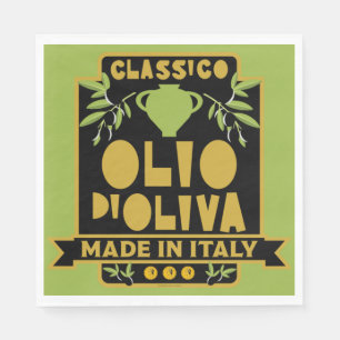 Vintage Italienska olivoljefartyget Pappersservett