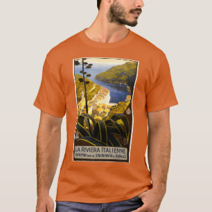 Vintage Italienska Riviera Portofino Travel T Shirt