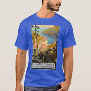 Vintage Italienska Riviera Travel Portofino T Shirt