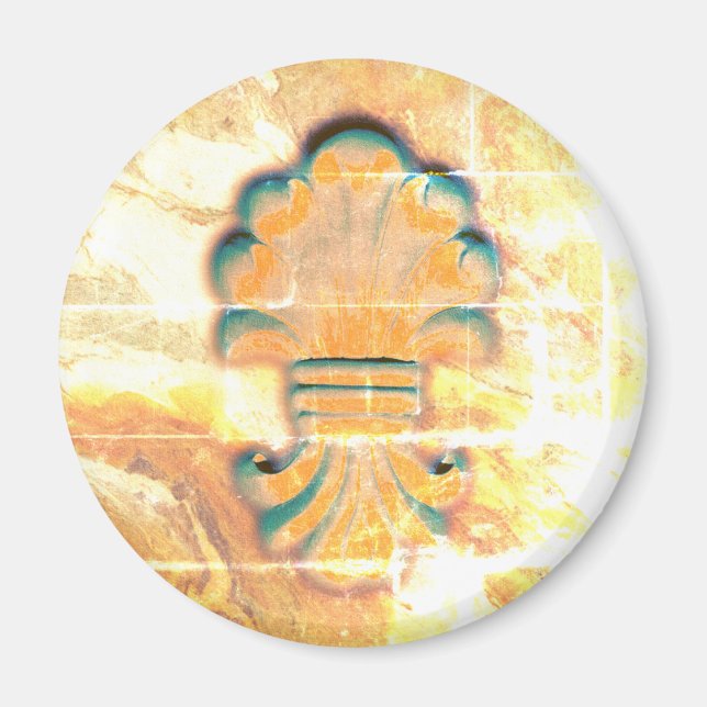 Vintage Italienska Stil Medallion Magnet (Framsidan)