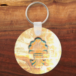 Vintage Italienska Stil Medallion Nyckelring