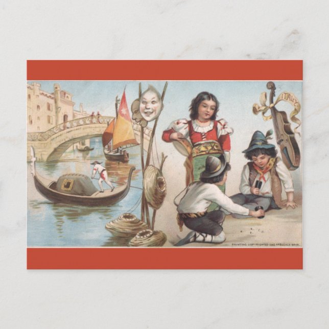 Vintage Italy Vykort (Framsida)