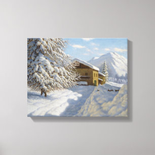 Vintage Ivan Choultse Winter Ligcape Canvastryck